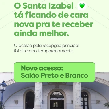Nova recepção: mais conforto e funcionalidade