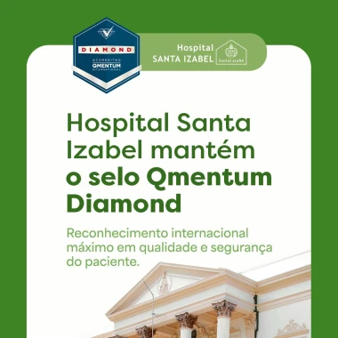Hospital mantém selo internacional diamante em qualidade e segurança assistencial