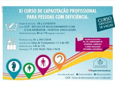 XI Curso de Capacitação Profissional para Pessoas com Deficiência