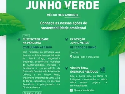 Santa Casa da Bahia realiza programação em comemoração do mês do meio ambiente