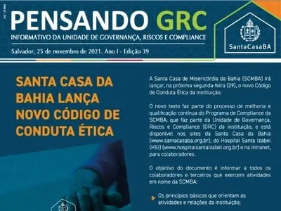 Santa Casa da Bahia lança novo Código de Conduta Ética