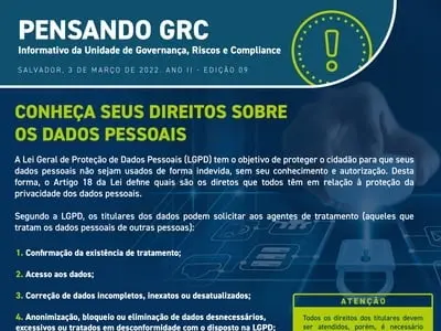 Conheça seus direitos sobre os dados pessoais