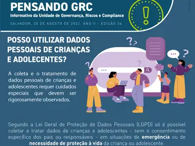 Posso utilizar dados pessoais de crianças e adolescentes?