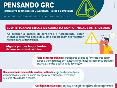 Identificando sinais de alerta na conformidade de terceiros