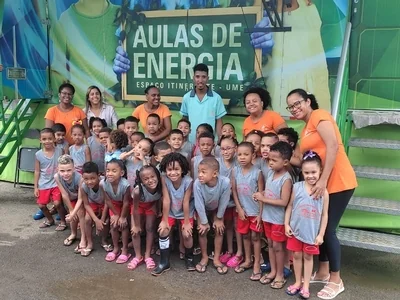 Alunos dos CEI’s participam de aula sobre uso racional e seguro da energia elétrica 