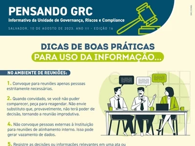 Dicas de boas práticas para uso da informação