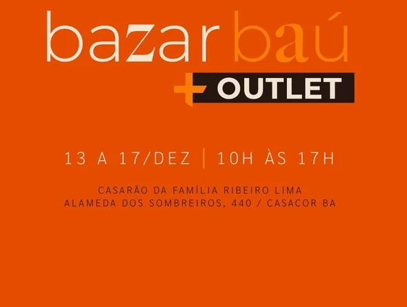 Loja de decoração realiza bazar beneficente com doações para os projetos sociais da Santa Casa da Bahia 