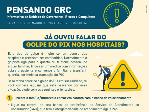 Já ouviu falar do golpe do PIX nos hospitais?