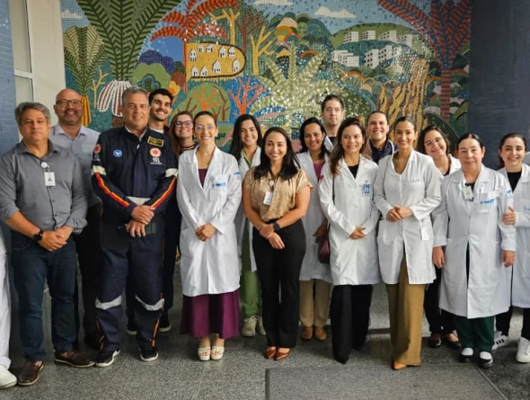 Certificação internacional e simulado realístico marcam novos avanços do HMS no atendimento ao AVC