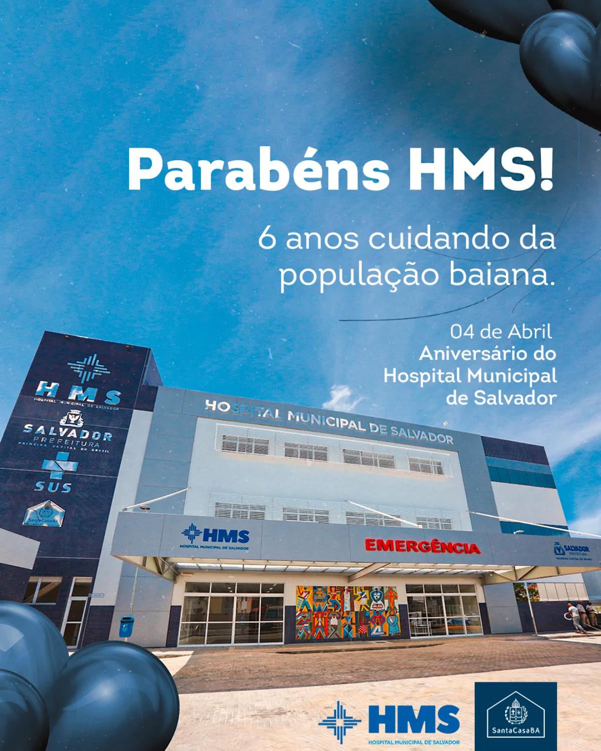 Hospital Municipal de Salvador completa seis anos com mais de 807 mil atendimentos realizados