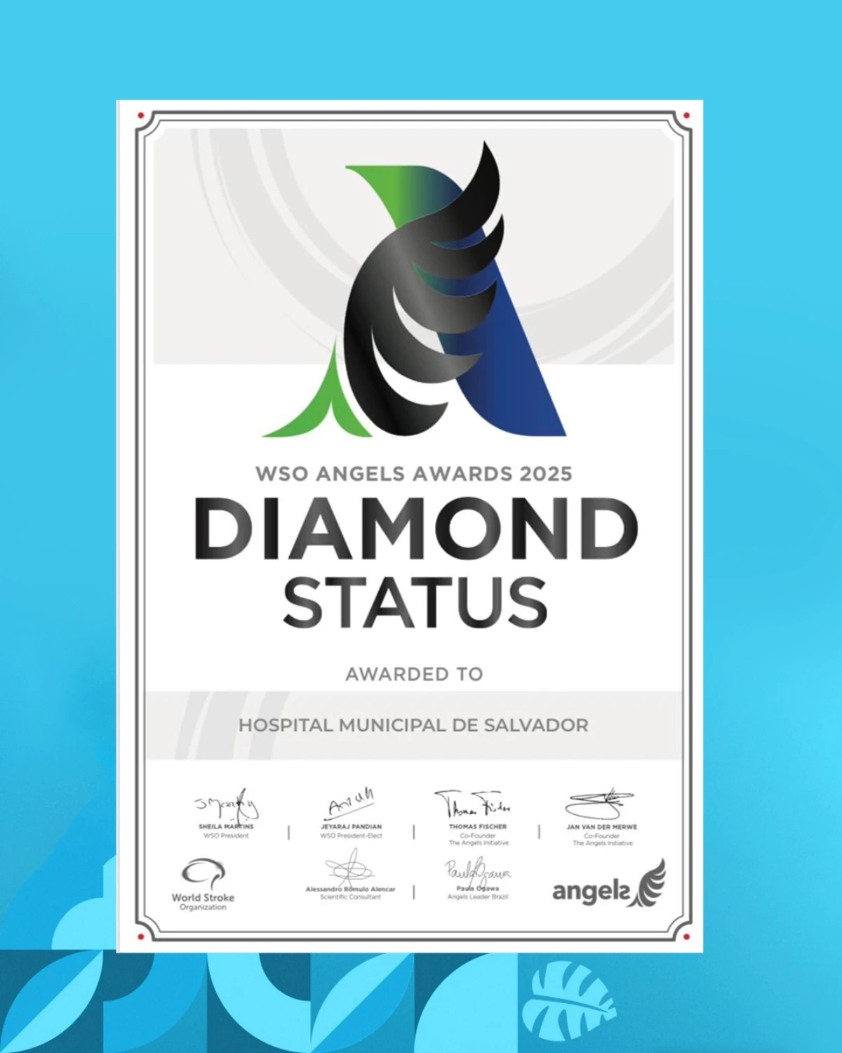 Hospital Municipal de Salvador conquista certificação internacional máxima no atendimento ao AVC